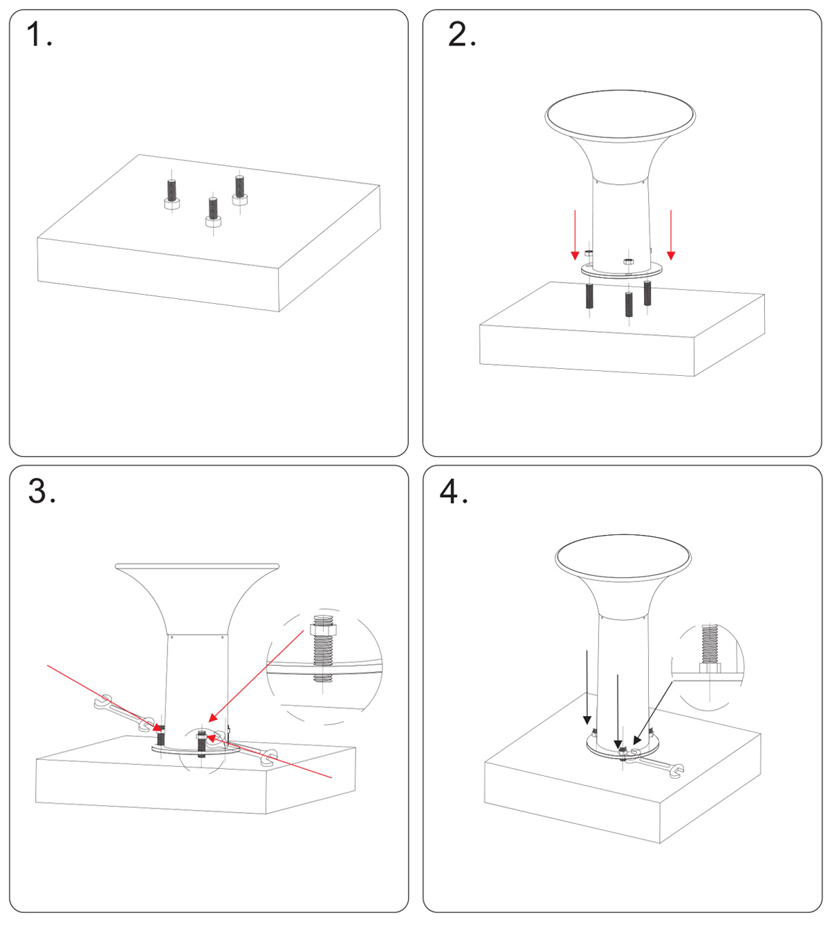 Kons-Best 5w Led Solar Lawn Light 3000k6000k 267mm Inner Switch-2