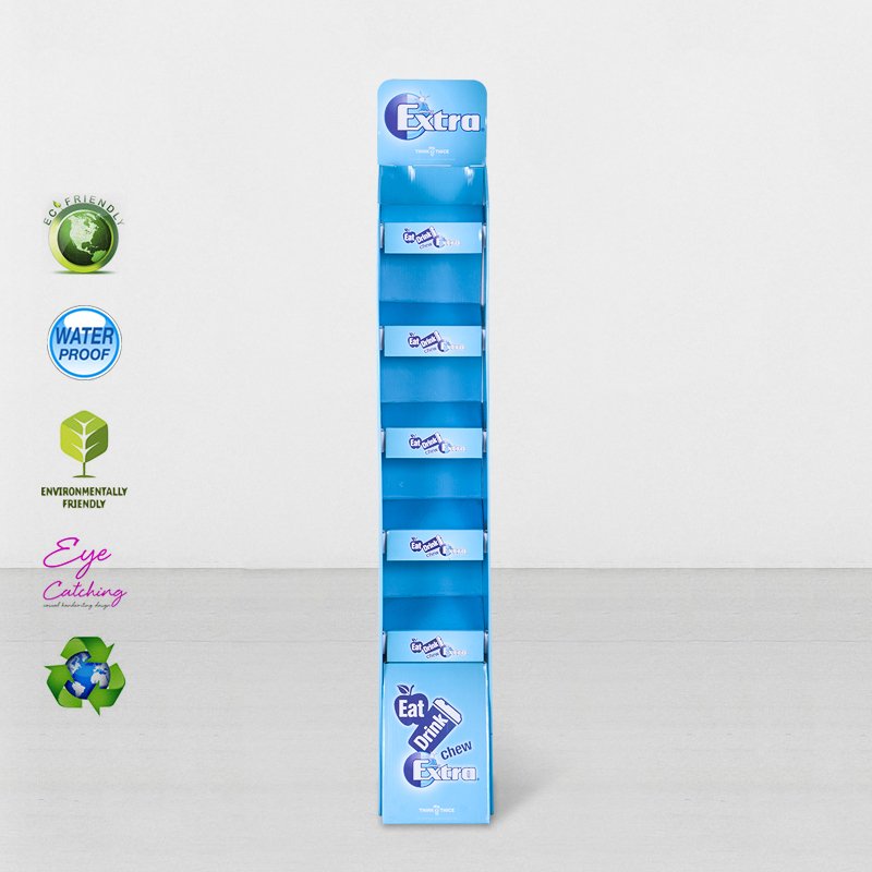 CAI YI JIE Cardboard Floor Retai Displays Stiand With Plastic Clip Cardboard Floor Display image27