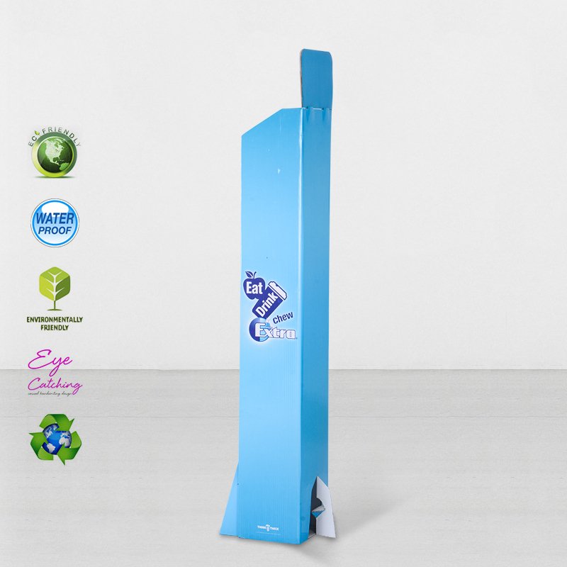 CAI YI JIE Cardboard Floor Retai Displays Stiand With Plastic Clip Cardboard Floor Display image27