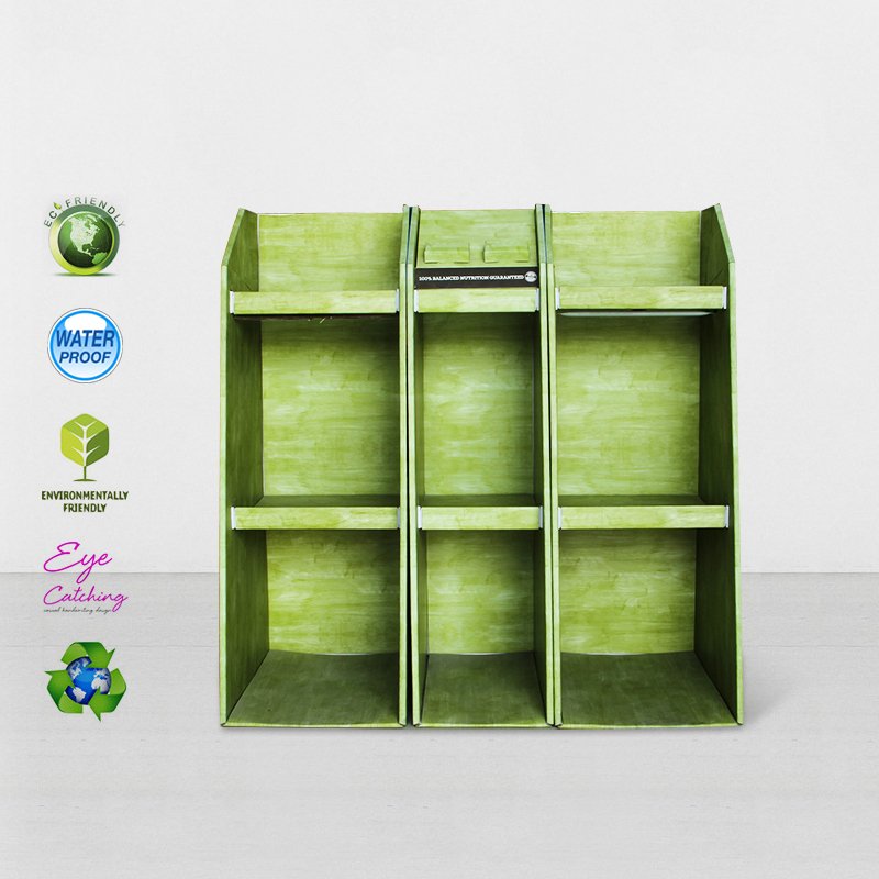 CAI YI JIE Easy Install Cardboard Pallet Display With Plastic Clip Cardboard Pallet Display image14