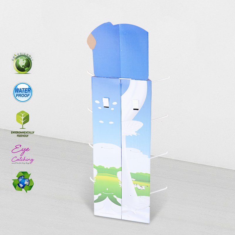 CAI YI JIE Power Wing Sidekicks Corrugated Display Stand With Plastic Hooks Cardboard Power Wing/Side Kicks image40