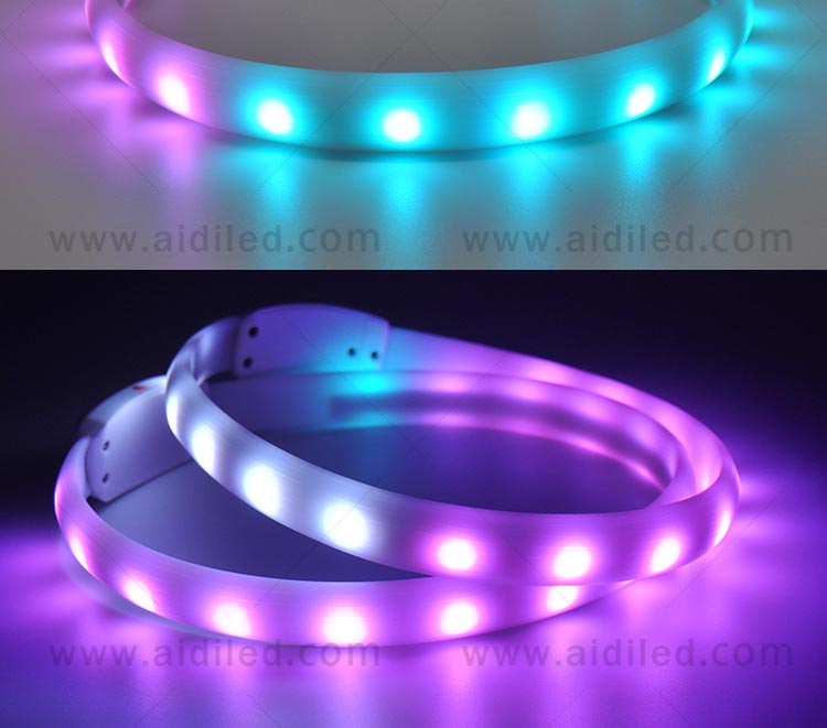 AIDI-Led Light Up Dog Collar, Fish Filament Rechargeable Led Dog Leash-4