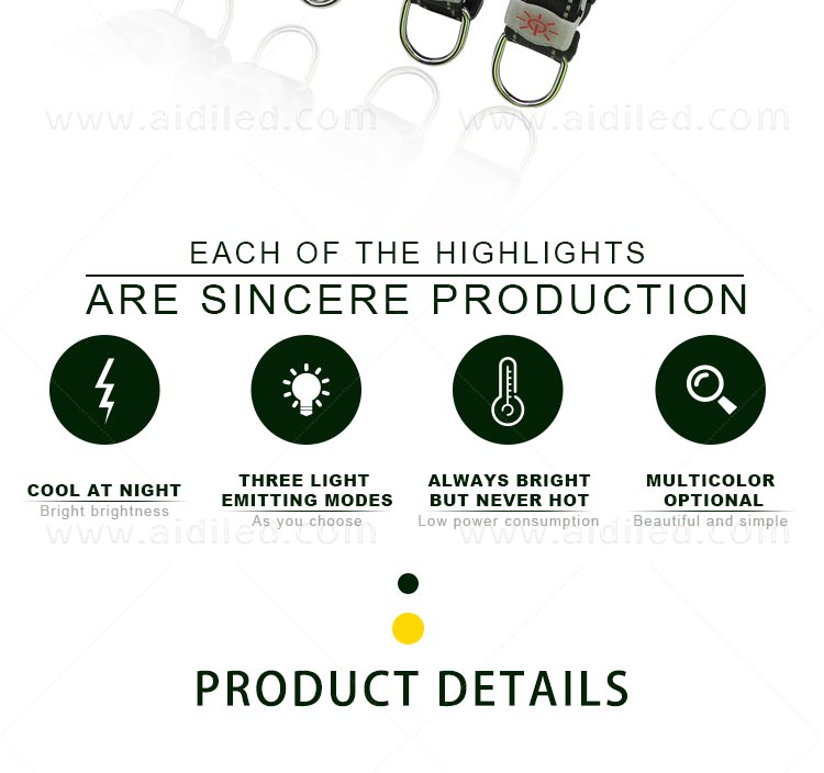 AIDI-Find Light Up Dog Collar Rechargeable Led Nylon Dog Collar-3