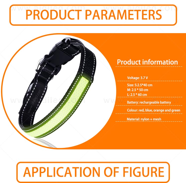 AIDI-Led Dog Collar Waterproof | Light Up Led Shining Dog Collar-8