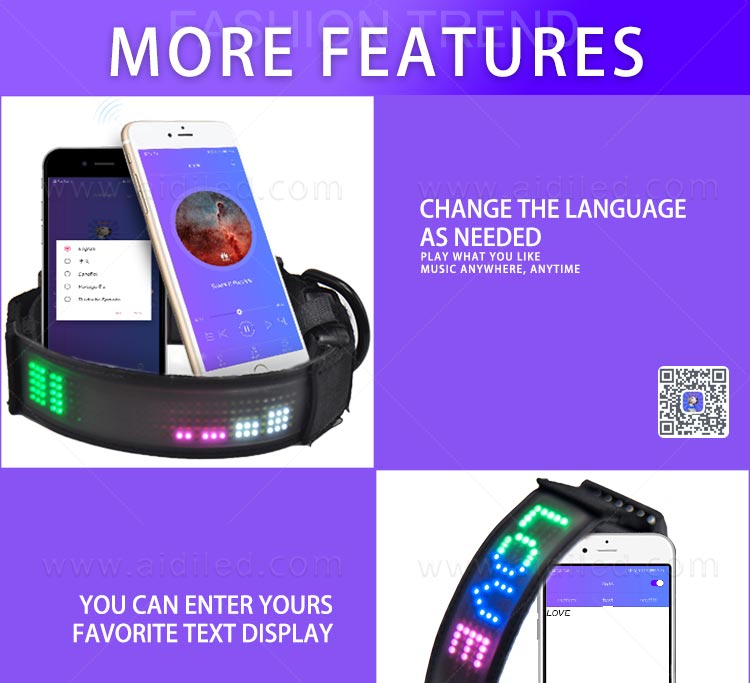 AIDI-Flashing Dog Collar Light Led App Controlled Safety Dog Collars-5