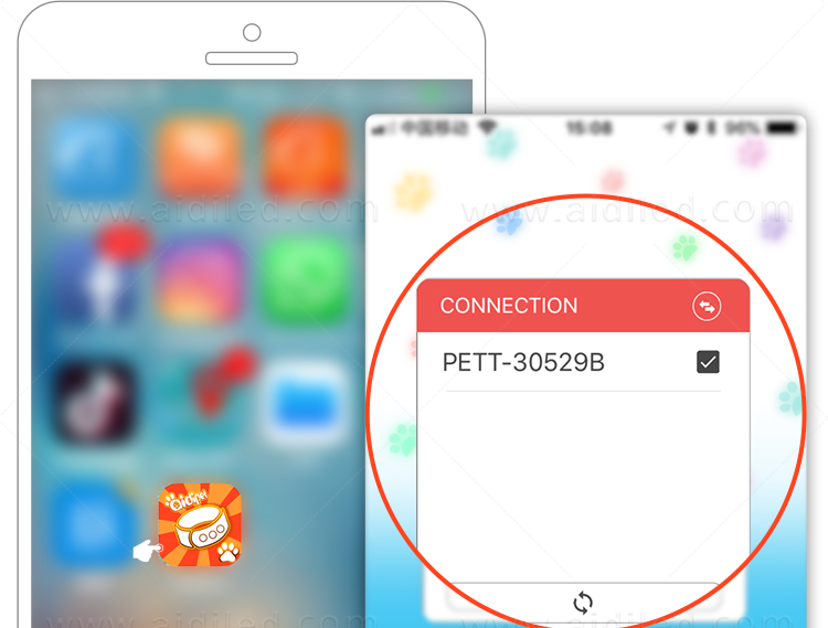 AIDI-Dog Collar Led Flashing Light, Bluetooth Remote Controlled-4