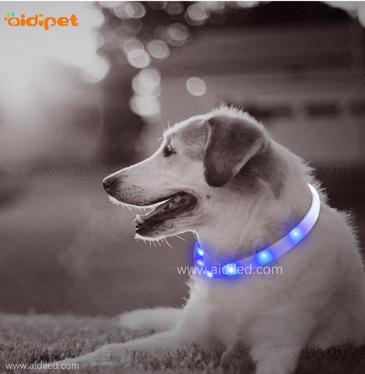 AIDI- Silicone Waterproof Rechargeable Flashing Led Dog Collar | AIDI-9