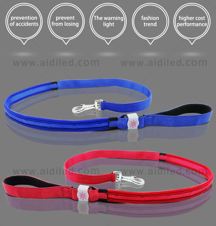 AIDI-Professional Best Led Dog Leash Dog Leash Light For Night Walks-5