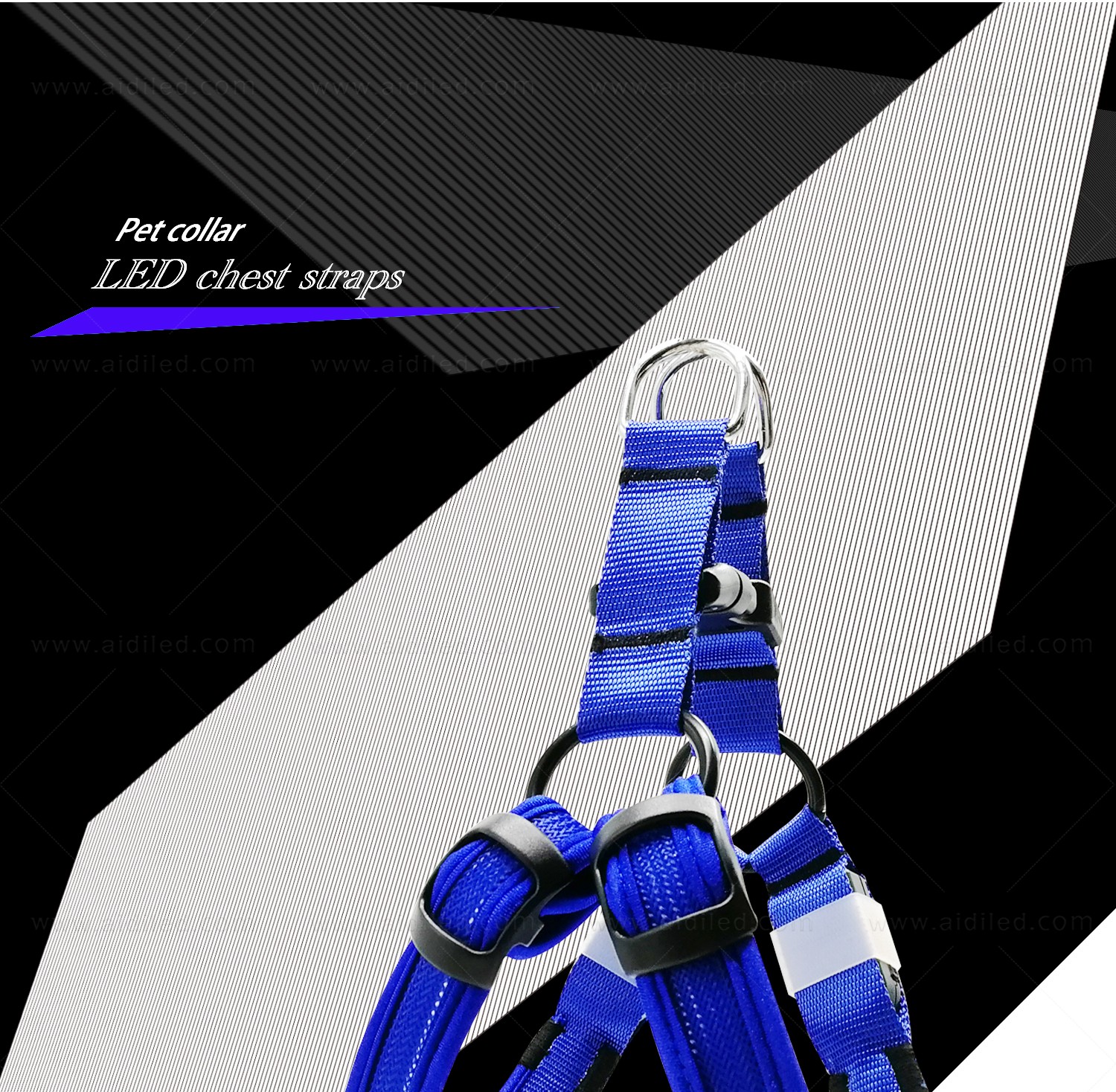 AIDI-Led Dog Harness | Colorful Soft Rechargeable Led Dog Harness-3