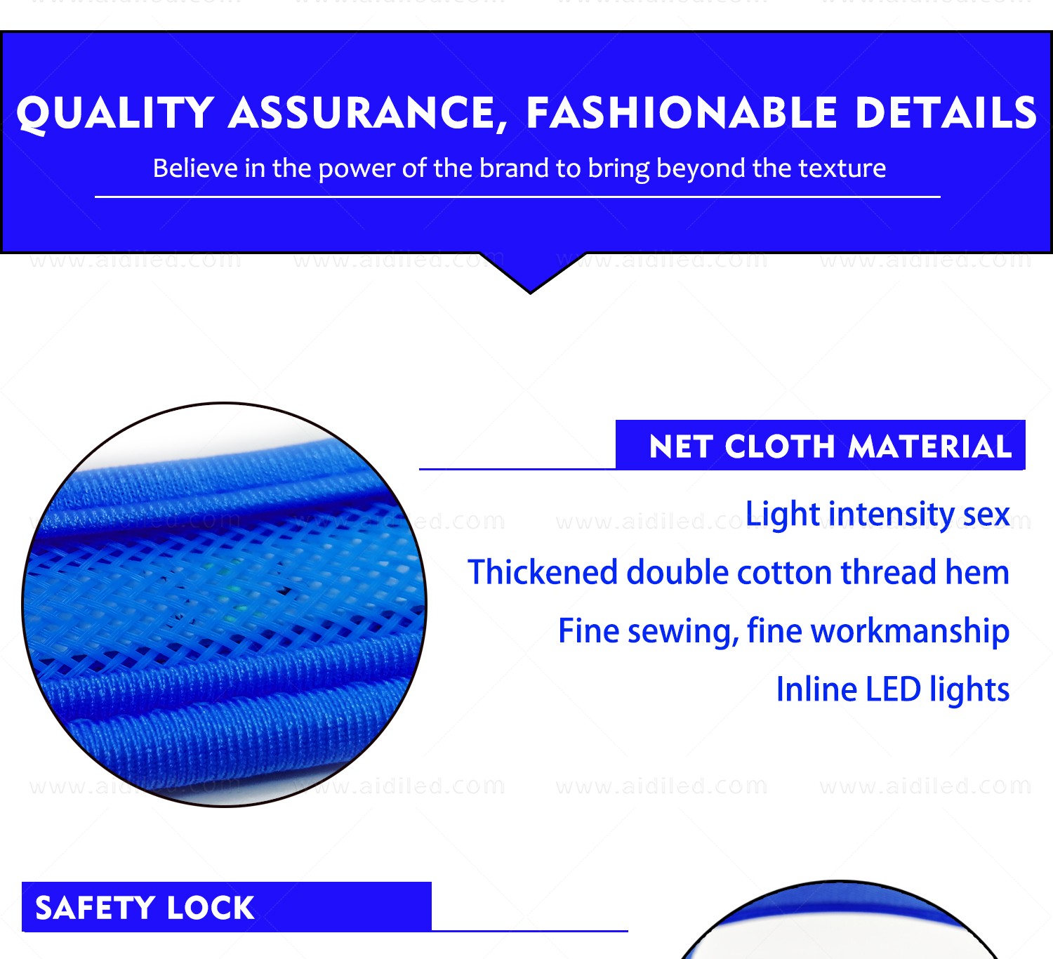 AIDI-Led Dog Harness | Colorful Soft Rechargeable Led Dog Harness-9