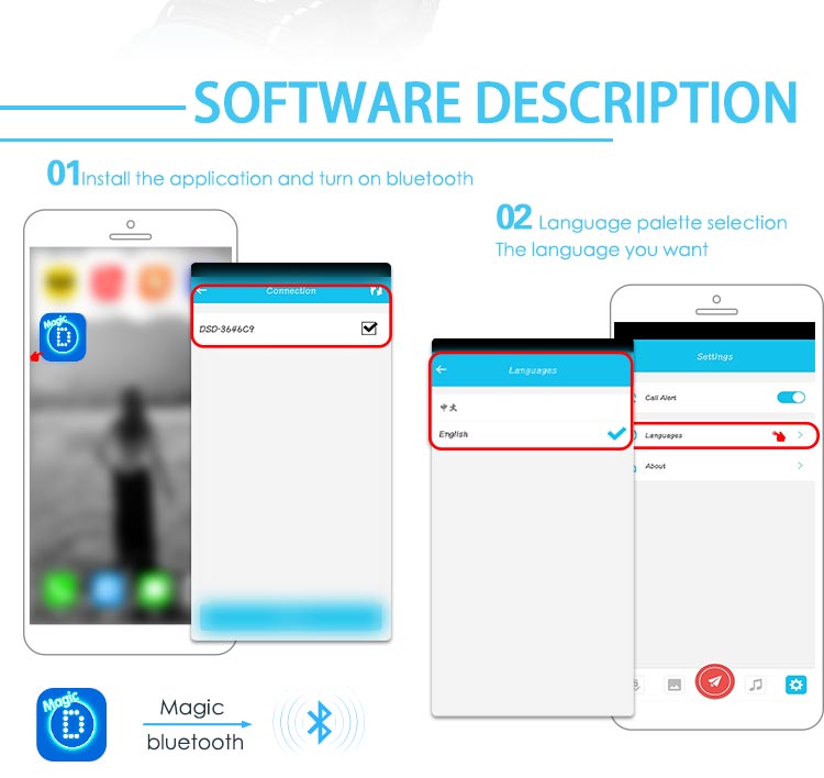 AIDI-Reflective Armbands Led Screen Bluetooth Controlled Armbands-6