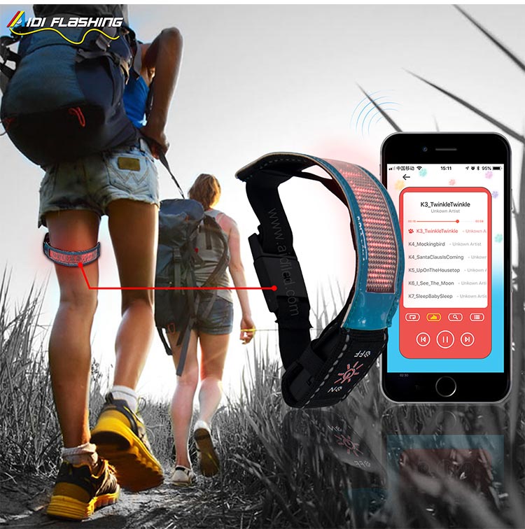 AIDI-Reflective Armbands Led Screen Bluetooth Controlled Armbands-10