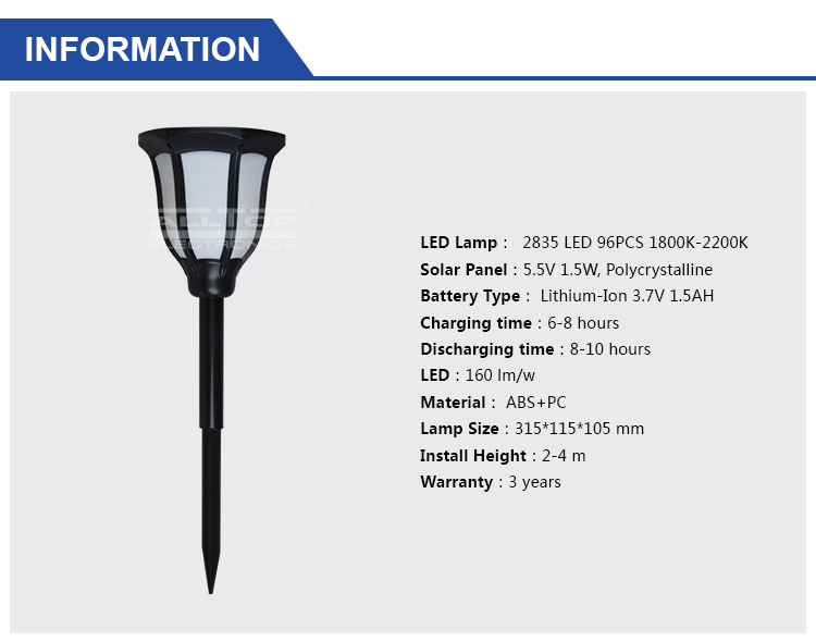 ALLTOP -Solar Garden Lamps Energy Saving Waterproof Ip65 Garden 2watt Solar Led-1