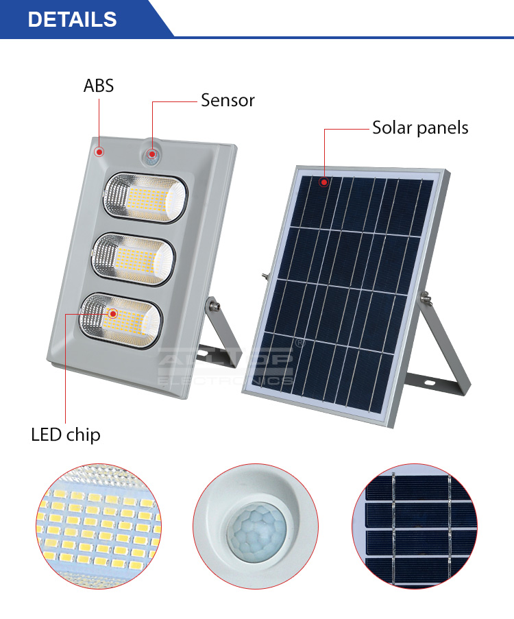 ALLTOP -High Brightness Energy Saving Outdoor Abs Ip65 50w 100w 150w Solar Led-7