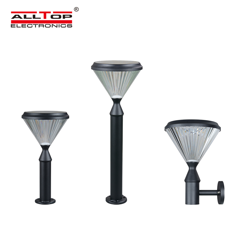 High quality fancy main solar gate post pillar light