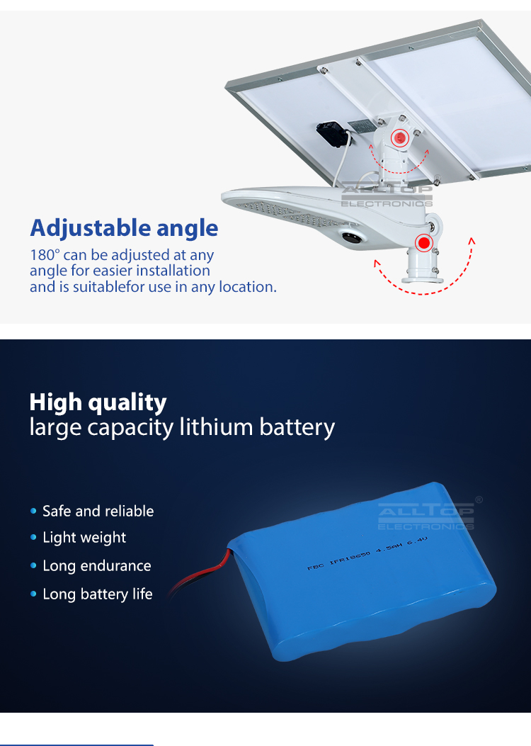 ALLTOP -Solar Light For Road | 50w Pir Motion Sensor Outdoor Waterproof Ip65 Led-5