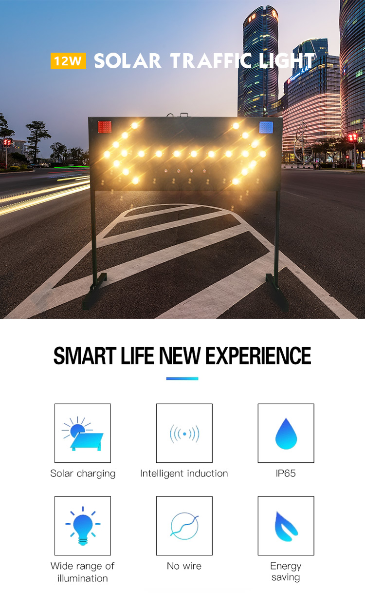 ALLTOP -Solar Traffic Light | Alltop Solar Road Safety Signs Board Traffic Guide-1