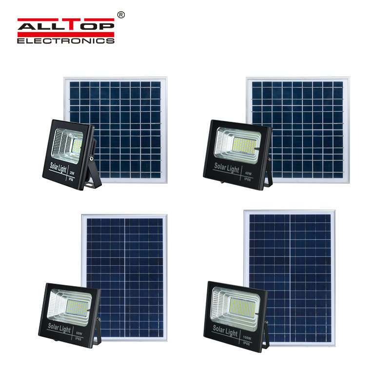 High lumen outdoor Ip65 25W 0W 60W 150W slim solar LED flood light