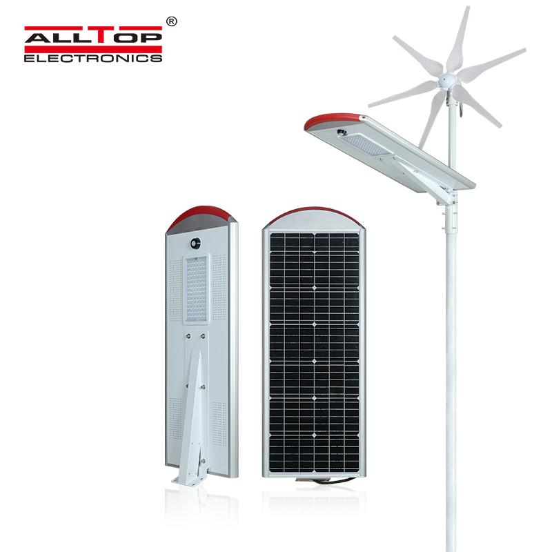 80W High Powerful Green Energy App Control Hybrid Wind Solar Street Light