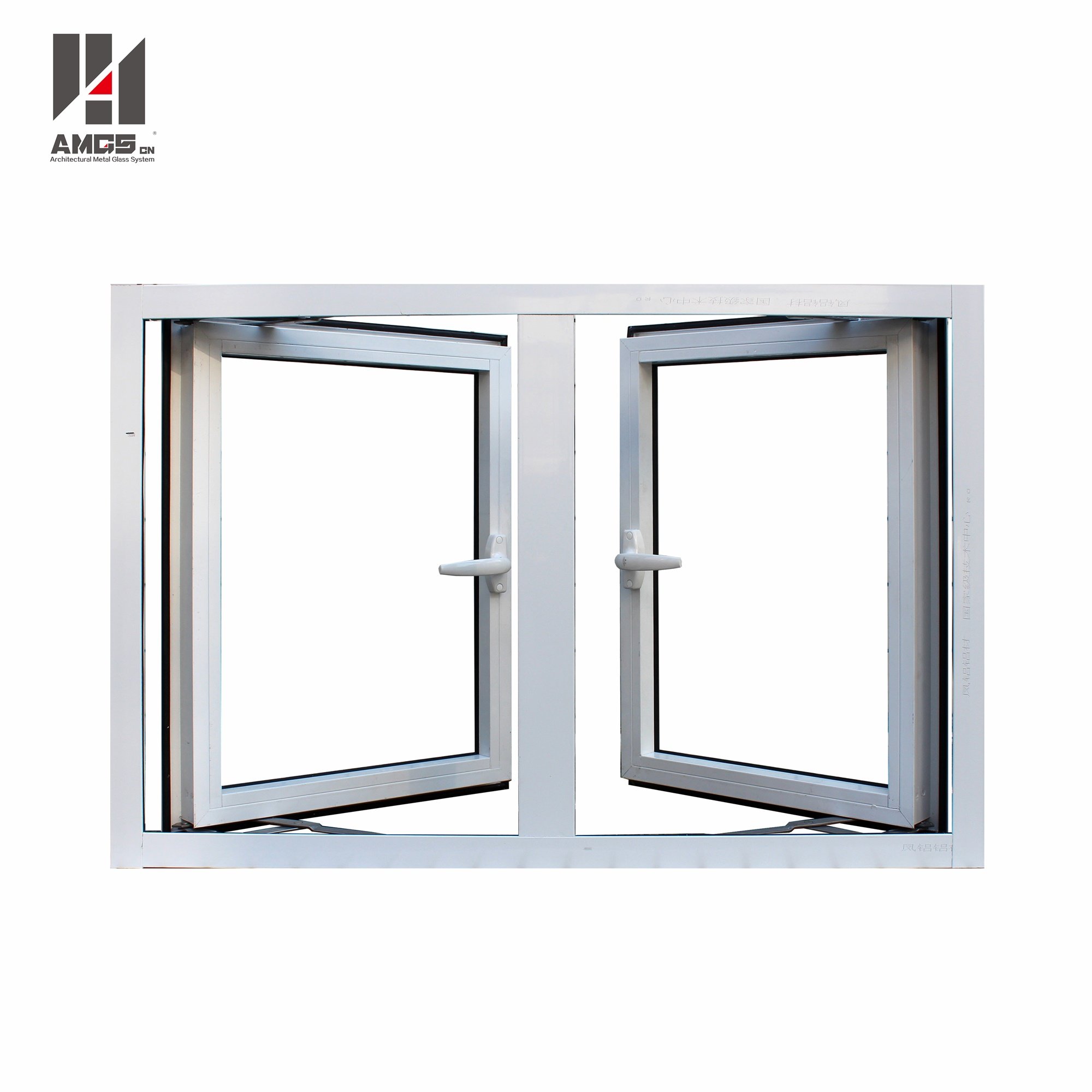 AMGS Outward-Opening Aluminium Profile Casement Windows For Residential Or Commercial Aluminum Casement Windows image14