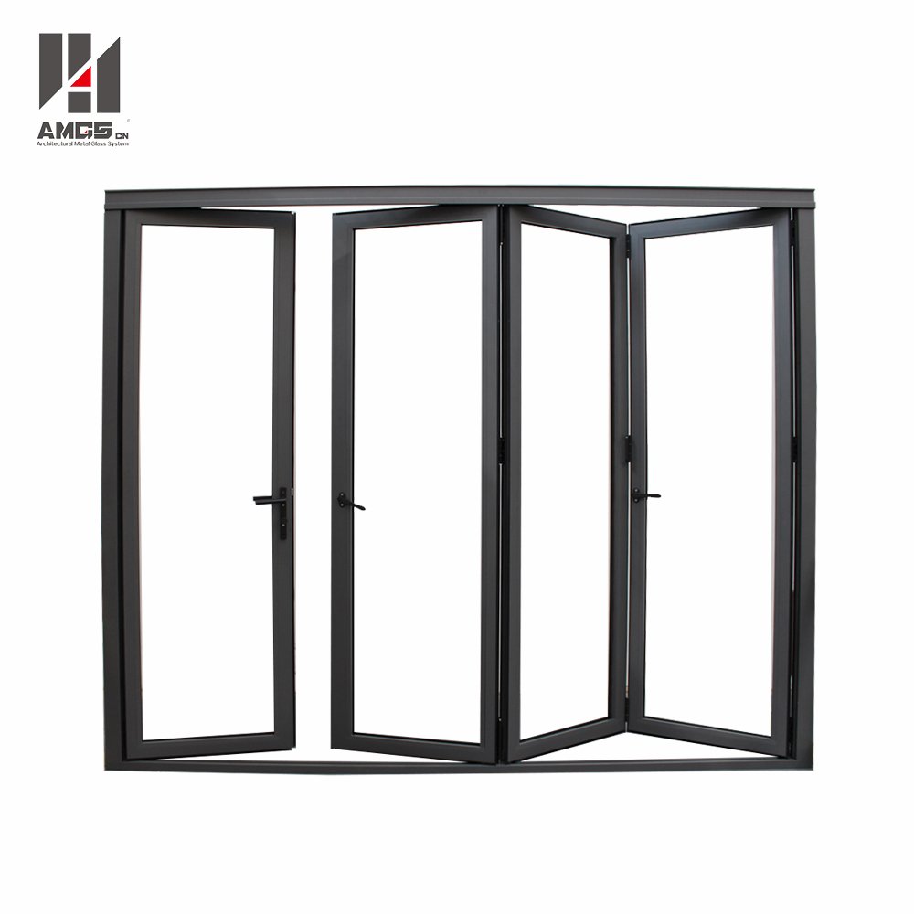 AMGS Accordion Aluminum Folding Door With Powder Coated Aluminum Bifold Doors image10