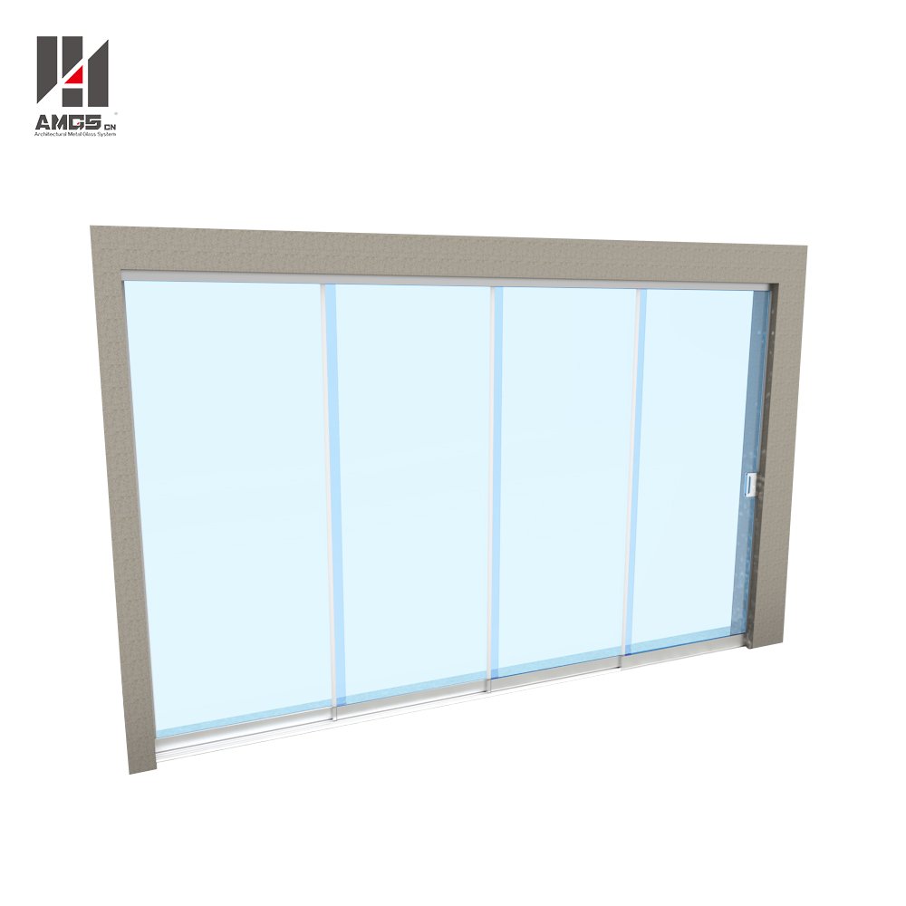 AMGS All-Glass Multitrack Frameless Glass Sliding Doors Frameless Glass Sliding Door image5