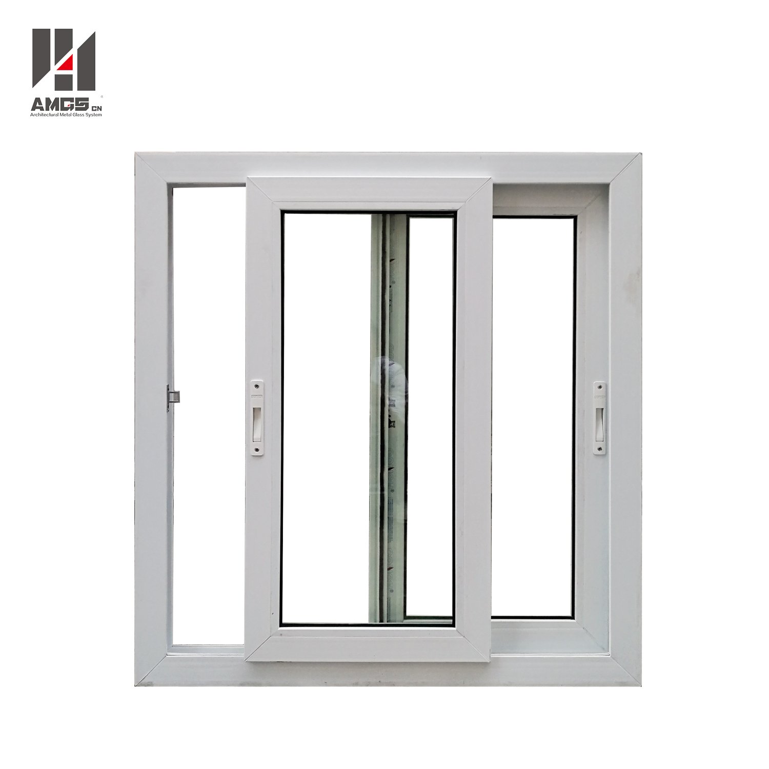 AMGS PVC Sliding Window With Double Tempered Glass PVC Windows and Doors image3