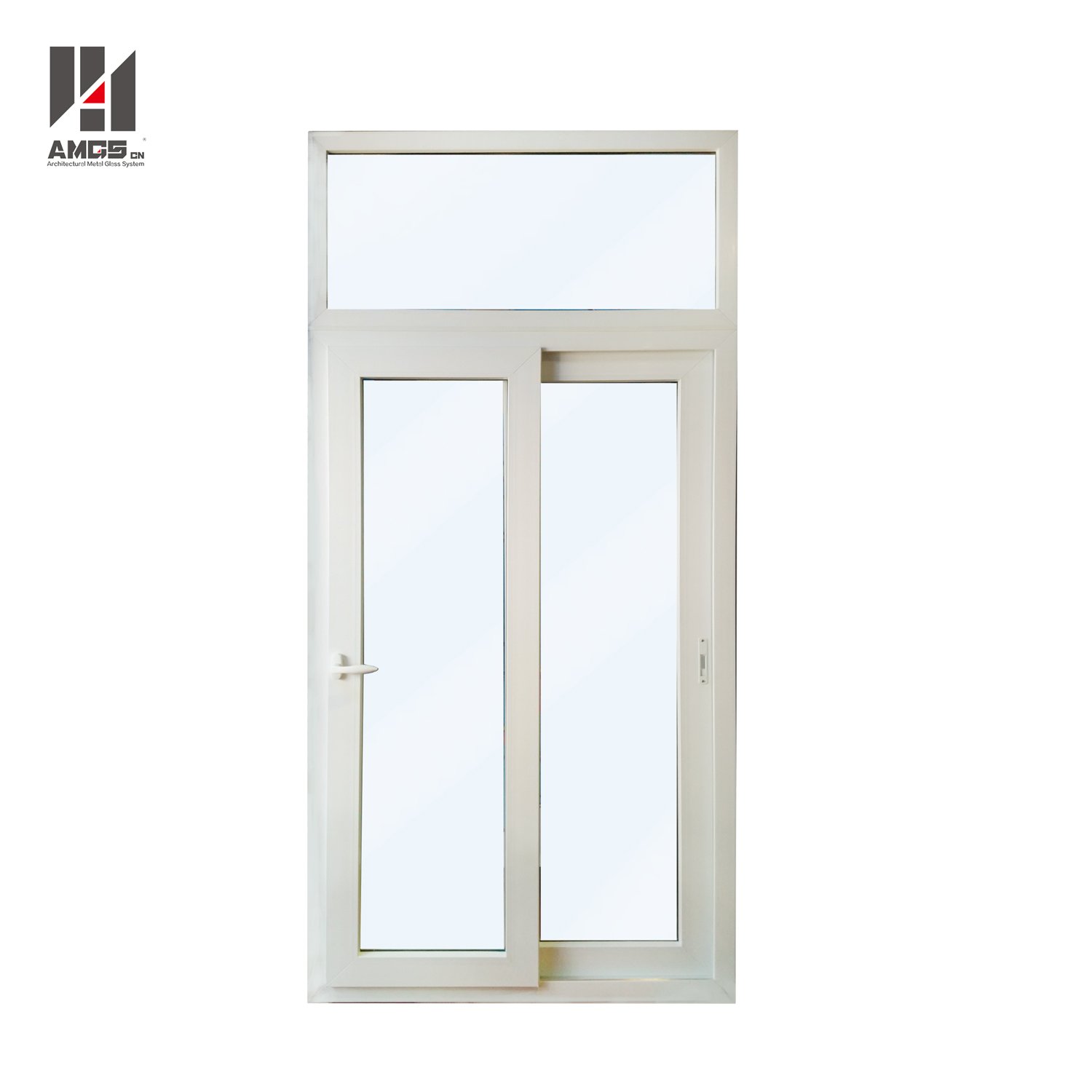 AMGS Waterproof White Pvc Sliding Door With Double Tempered Glass For Balcony PVC Windows and Doors image1