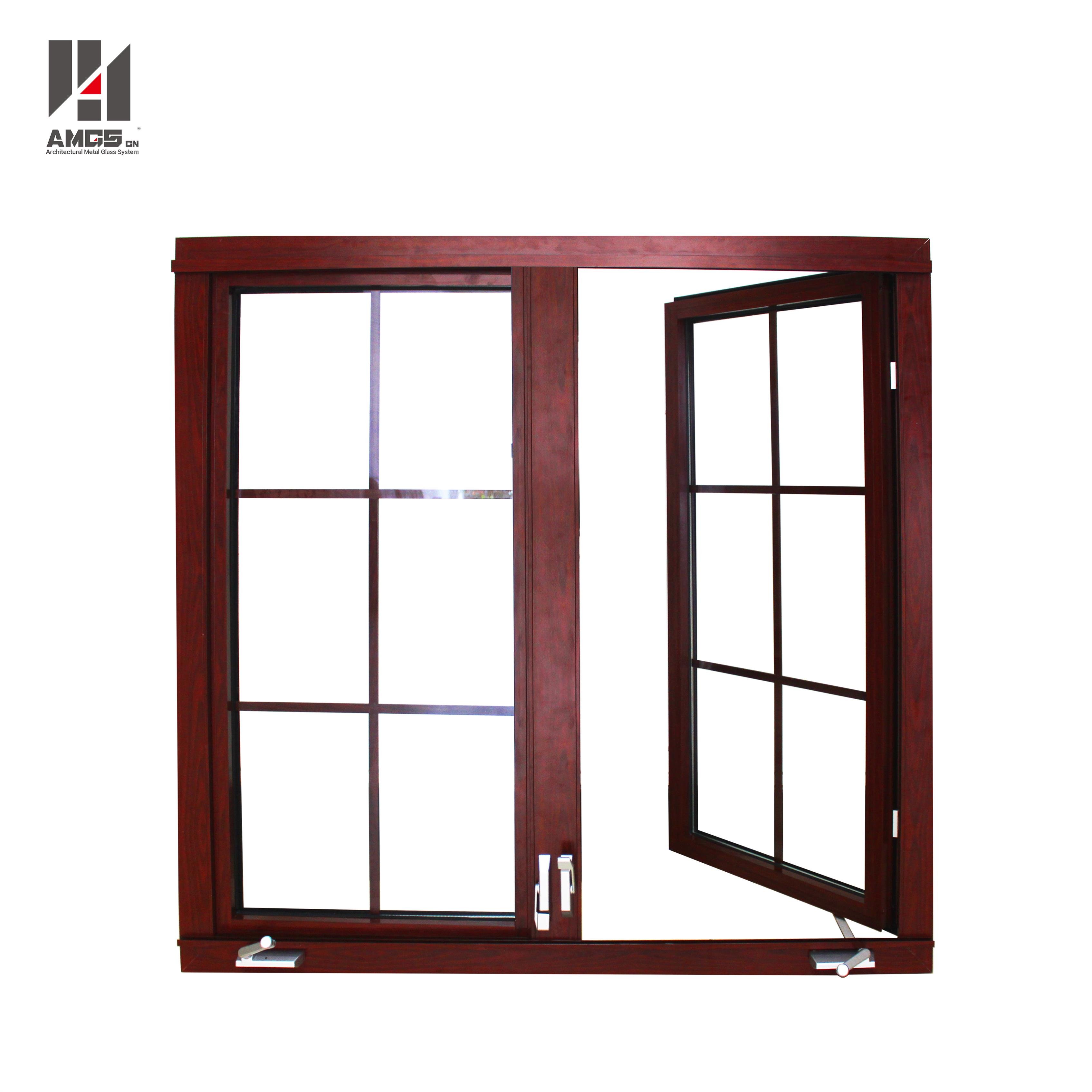 AMGS American Style Aluminum Casement Window With Crank Handle Aluminum Casement Windows image3