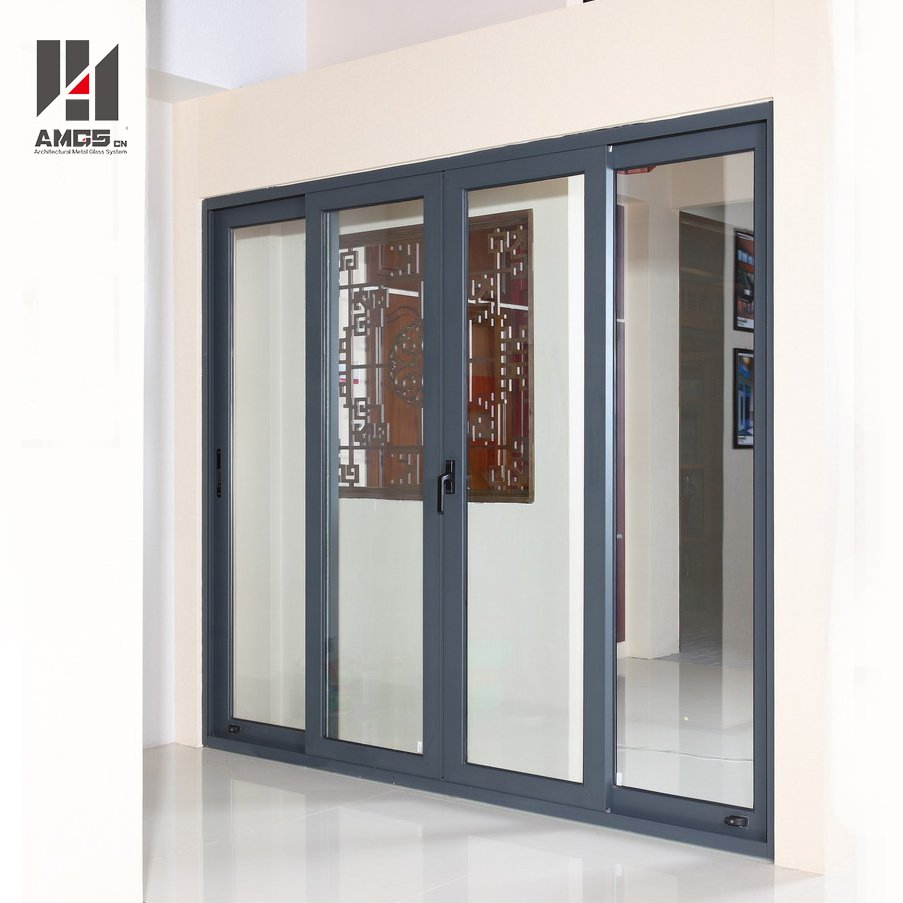 AMGS Exterior Balcony Aluminium Profiles Large Sliding Glass Doors Aluminum Sliding Doors image8