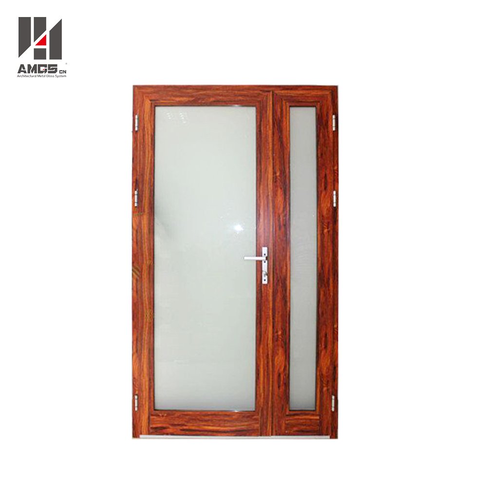 AMGS Entry Aluminium swing Door With Double Glass Aluminum Swing Doors image4
