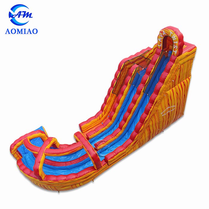AOMIAO Big Inflatable Water Slides With Pool - Double Lane SL1717 Inflatable Slide image56