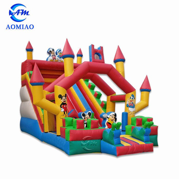 AOMIAO Colorful Inflatable Castle Slide - Mickey Mouse SL1733 Inflatable Slide image42