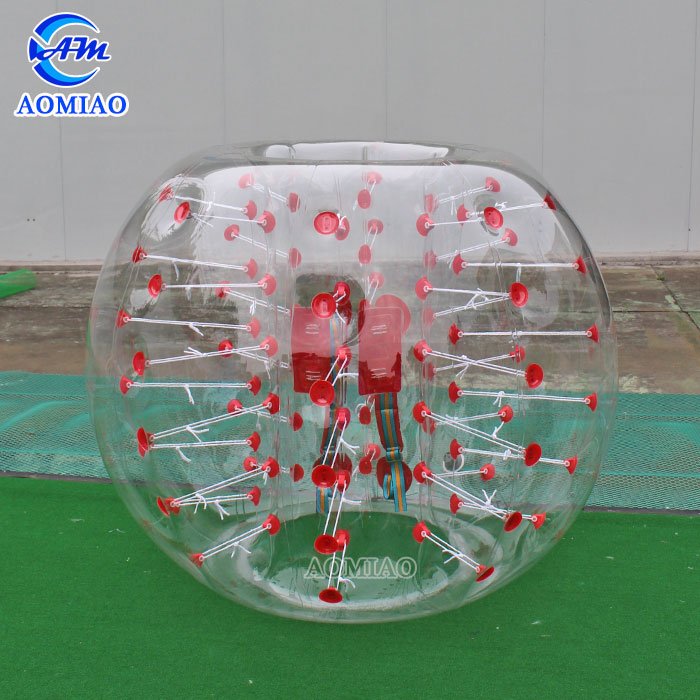 AOMIAO PVC Bubble Soccer Suits - Red/Blue Dot BSP5D Bubble Soccer image15