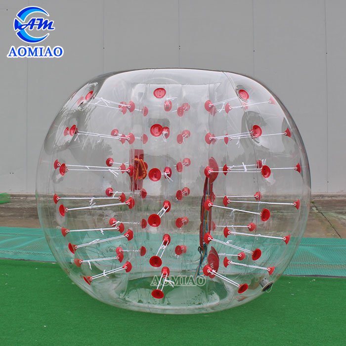 AOMIAO PVC Bubble Soccer Suits - Red/Blue Dot BSP5D Bubble Soccer image15