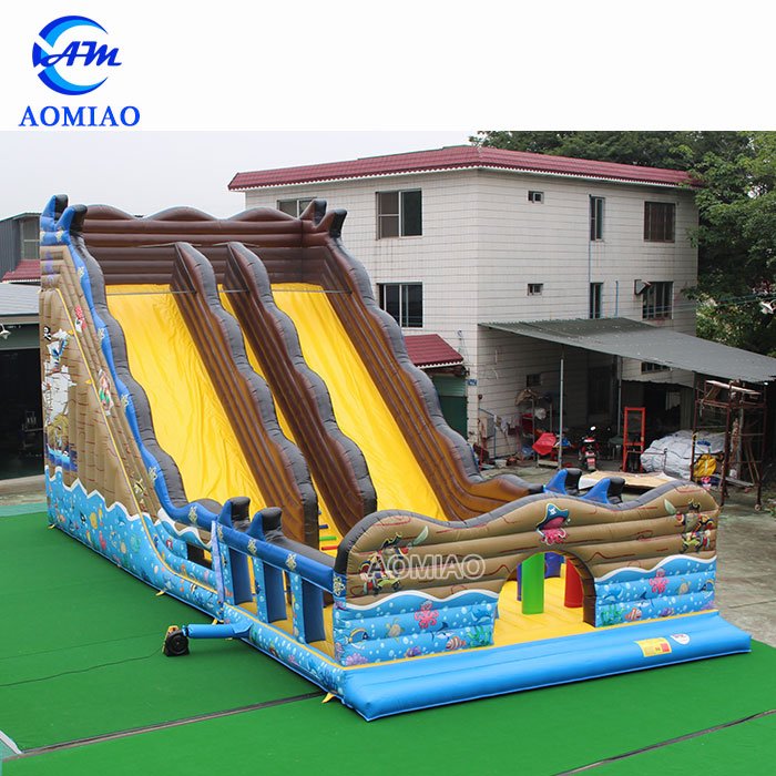 AOMIAO Banzai Inflatable Water Slide - Pirate Ship Theme SL1774 Inflatable Slide image1