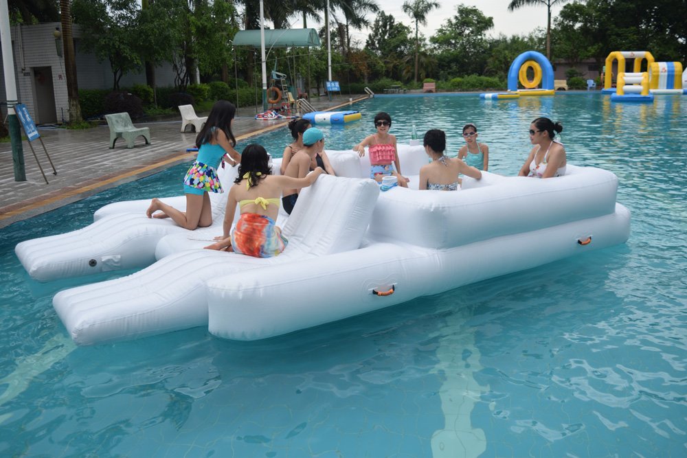 Bouncia -Bouncia Products Test In Commercial Swimming Pool | News On Bouncia Inflatables