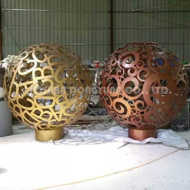 DONGYUAN Outdoor Decorative Steel Garden Sculpture with DIY Inside Light Metal Sculpture (of Stainless Steel/Iron/Metal Alloy) image25