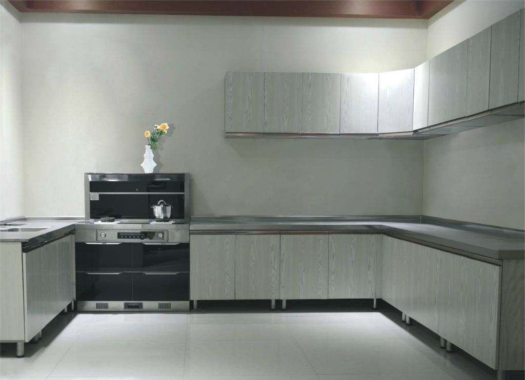 Stainless steel kitchen cabinets