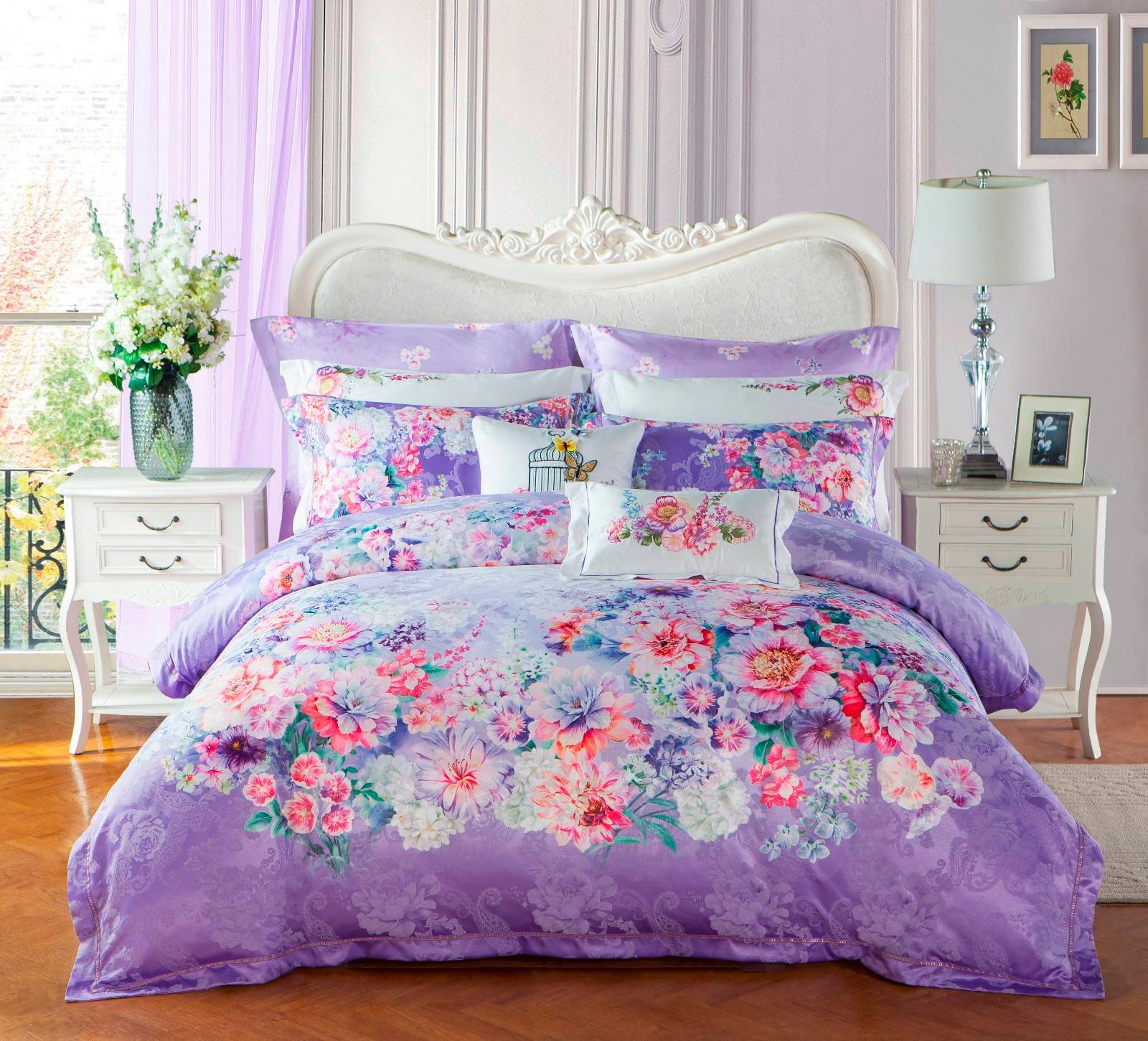 Daphne Polyester and Cotton Vividly Jacquard Bedding Set #6838 Jacquard Bedding Set image10