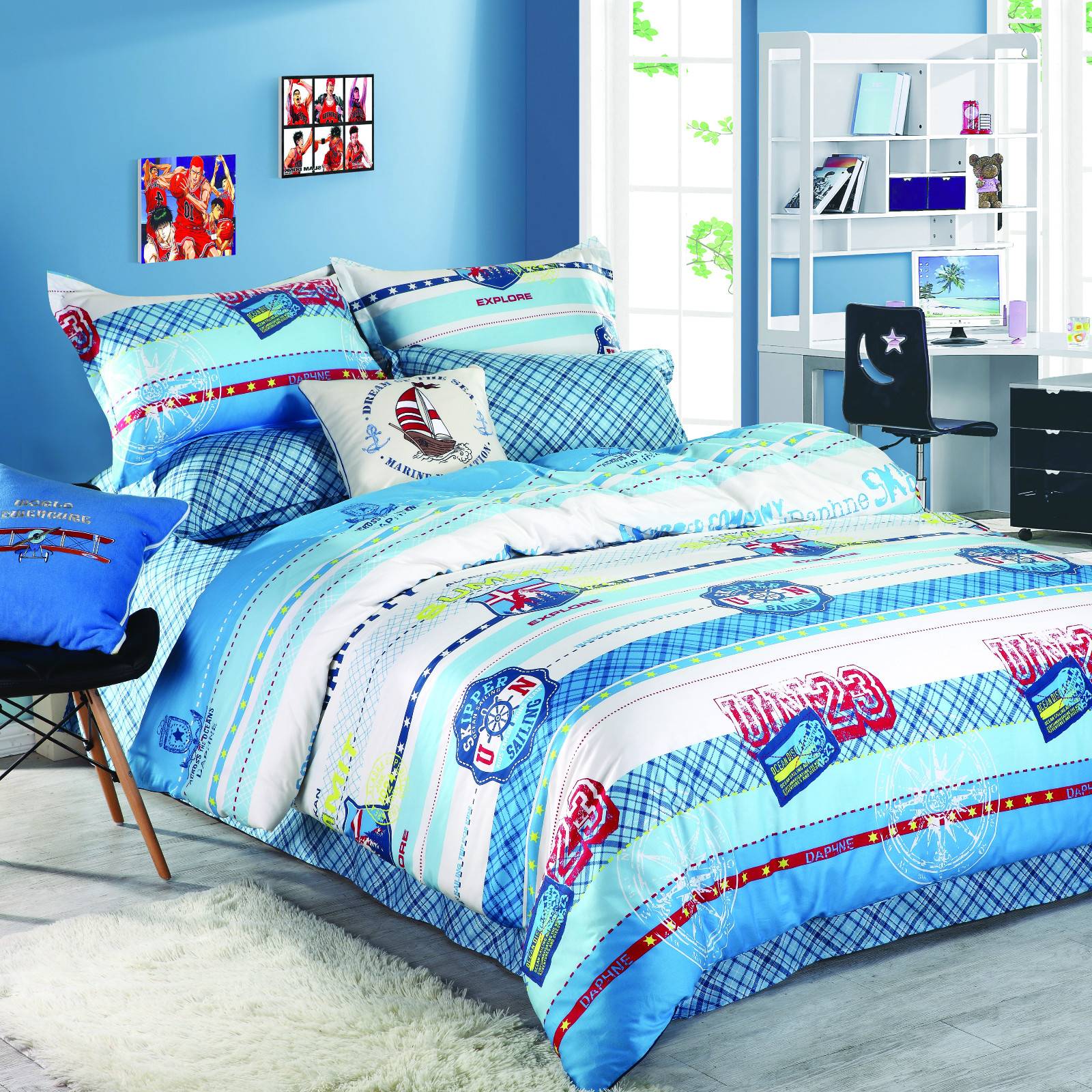 Daphne Designed Cotton Kids Duvet Cover Set   6819 Kids Bedding Set image4