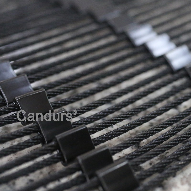 Black Oxidation Stainless Steel Wire Rope Mesh