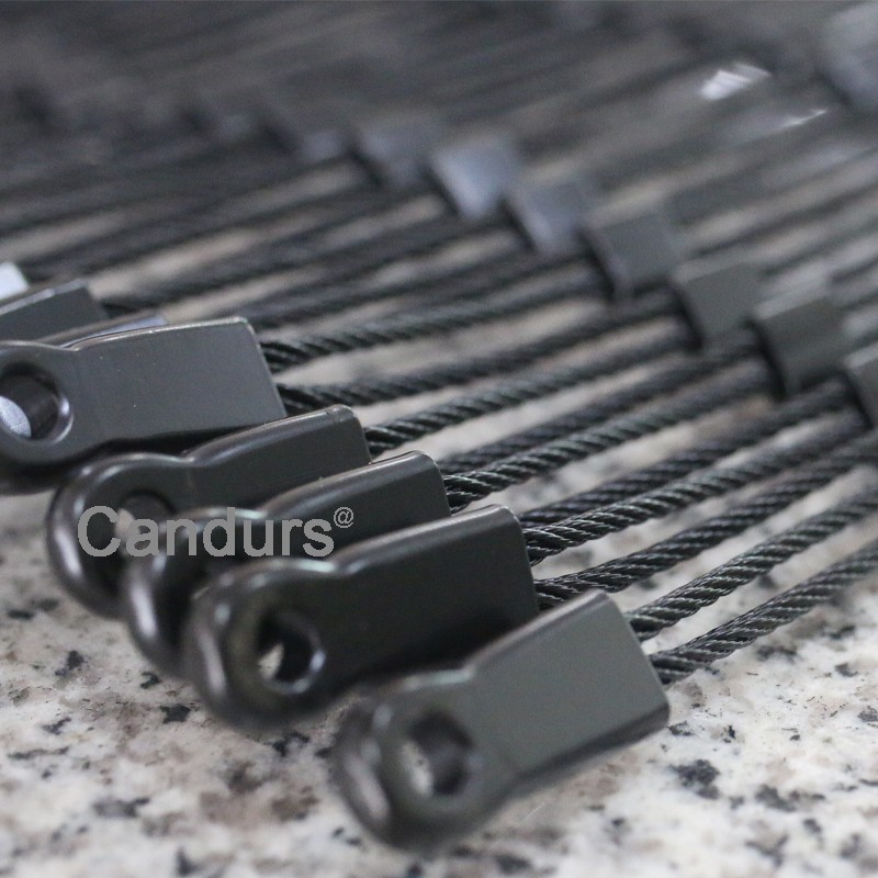 Black Oxidation Stainless Steel Wire Rope Mesh