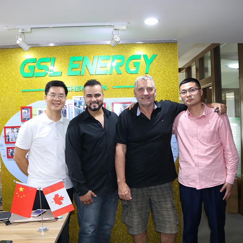 news-Guyana client Mr Paul James visited GSL ENERGY for latest power storage wall 2 lifepo4 lithium 