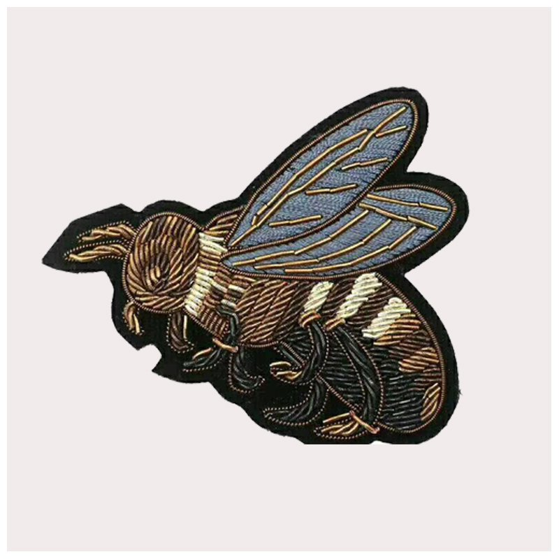 Junhin Latest design handmade india silk bee embroidered patch Embroidered Patches image47