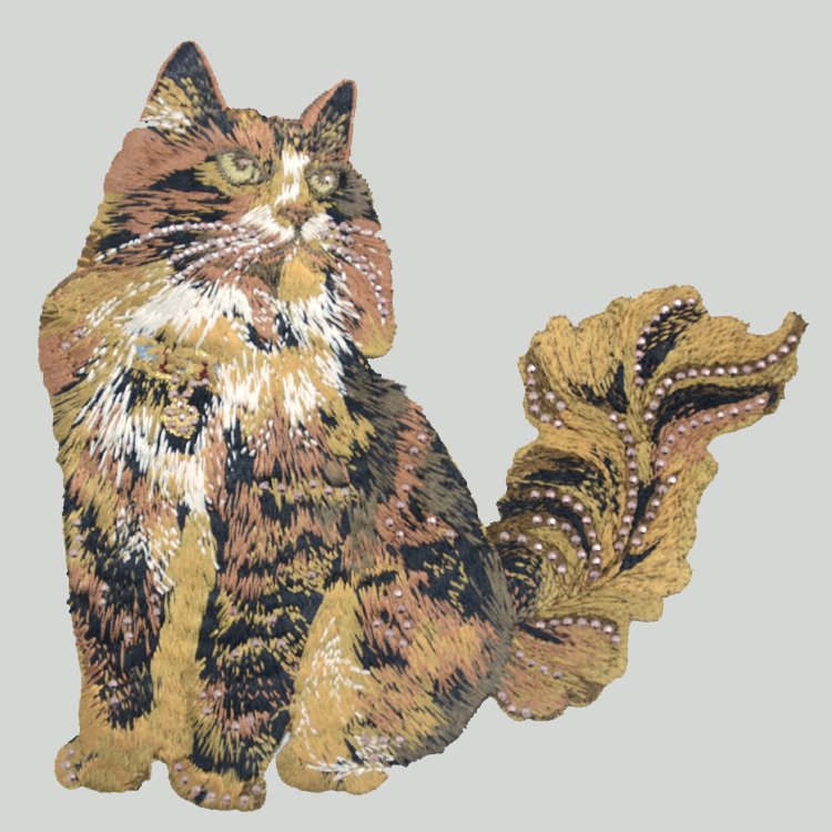 Junhin Custom Design 2*3.5 Inch 3D Cat Embroidered Patches for t-shirt Embroidered Patches image44
