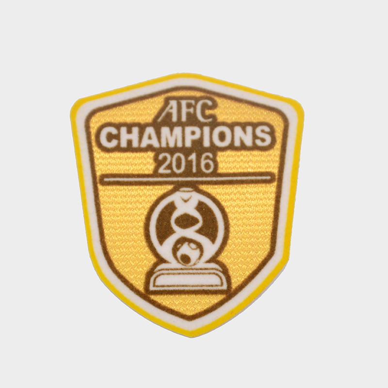 Junhin Wholesale Letter pattern shield badge competition medal flock cloth embroidery patch design Embroidered Patches image2