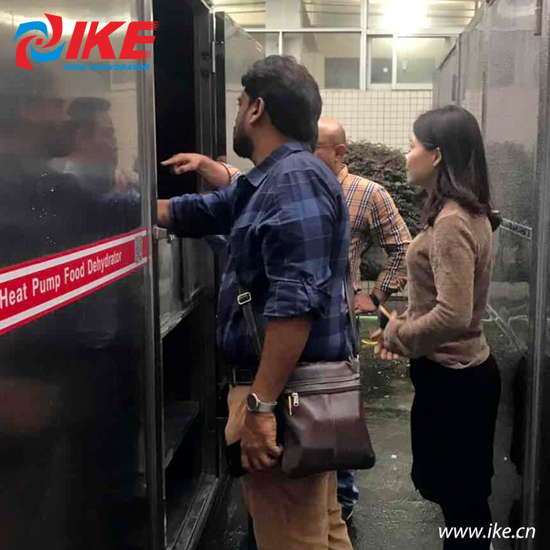 IKE-Indian Customers Come To Check Their Custom-made All-in-one Shallots Dryer
