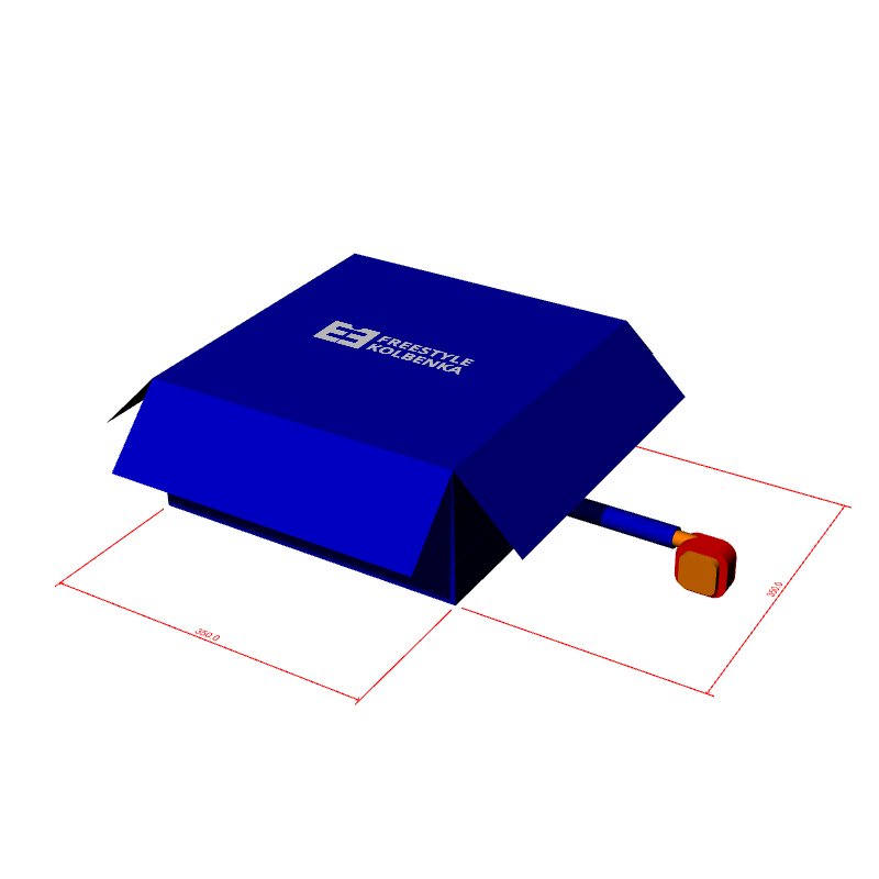 JOY inflatable Free fall Double Stunt Jump Inflatable Air Bag Inflatable stunt air bag image155