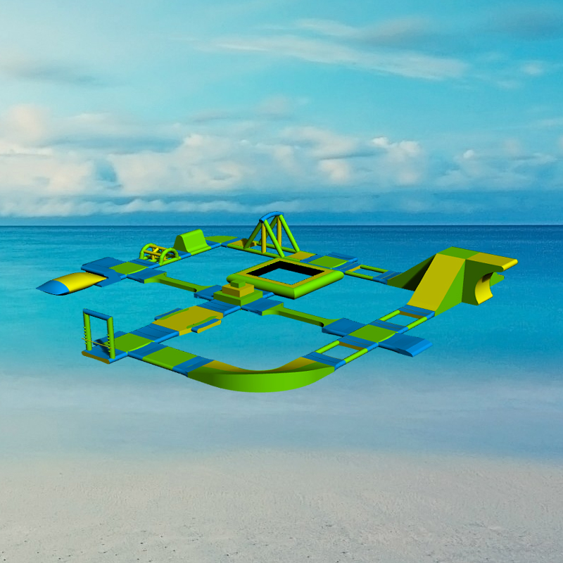 JOY inflatable Blow Up Water Park Giant Inflatable Water Park Inflatable floating water park image30